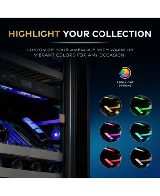 ESTATE 24 inch 160 Bottle Wine Fridge Dual Zone in Stainless Steel