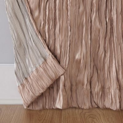 Odelia Distressed Velvet Semi-Sheer Tab Top Curtain Panel