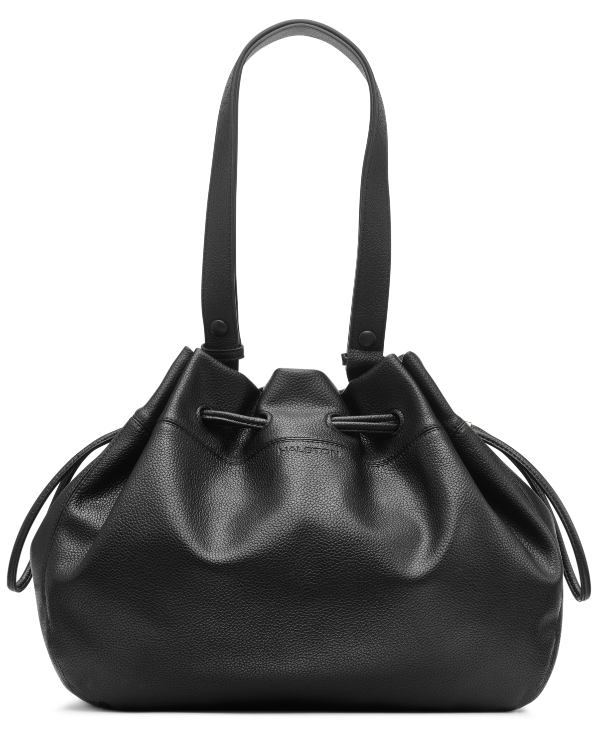 Shop Halston Lilly Large Shoulder Bag In Black