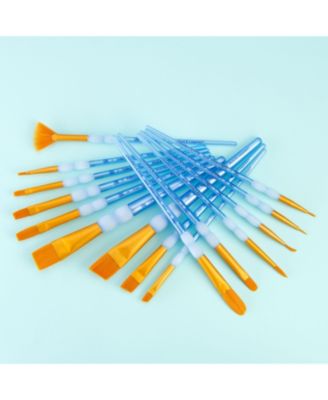 Crafter's Choice Gold Taklon Paint Brushes, 15pc