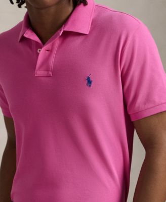 Men's Cotton Custom Slim Fit Mesh Polo Shirt