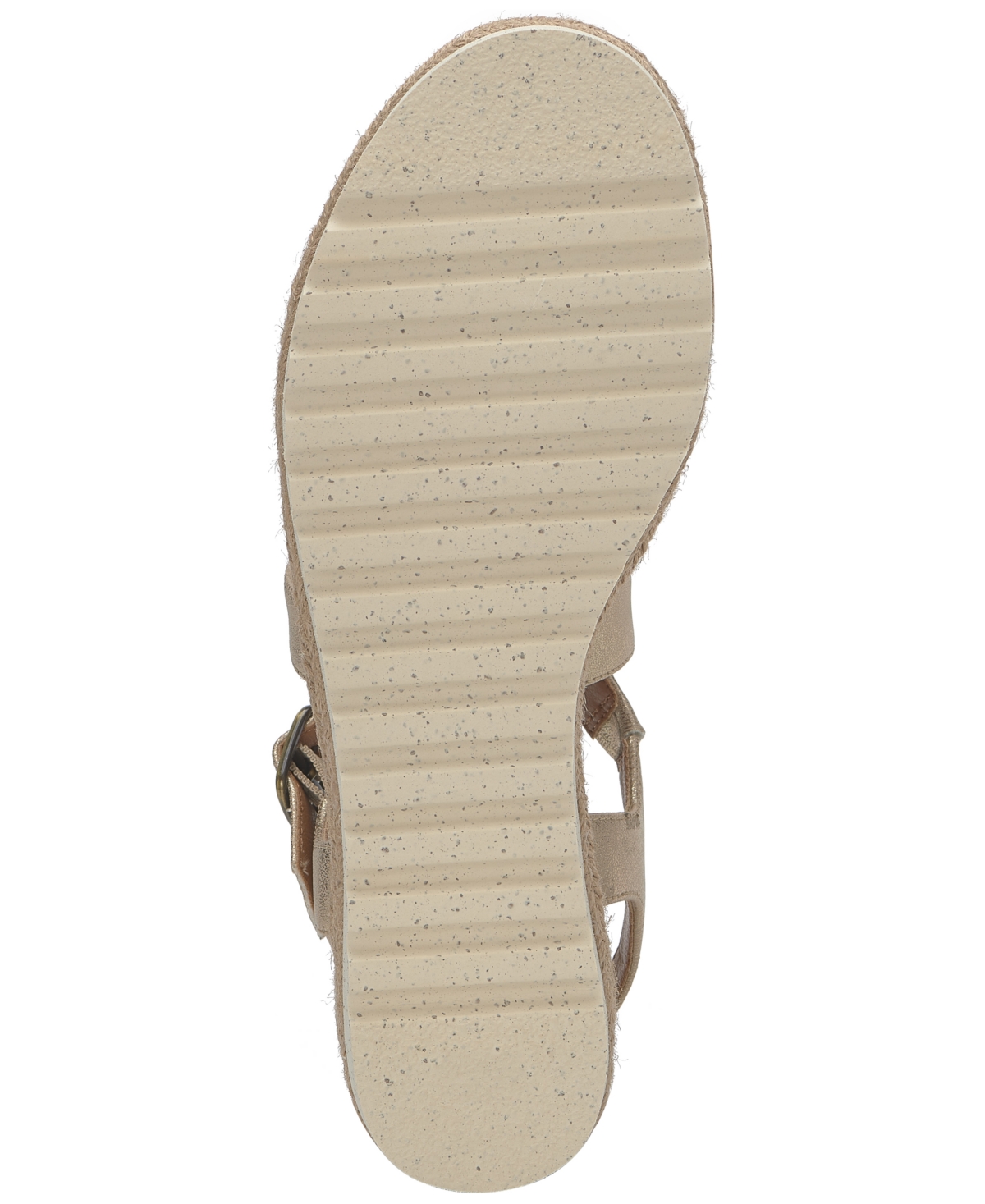 Lucky Brand Women's Trianna Strappy Espadrille Wedge Sandals In Platino Burnished Leather