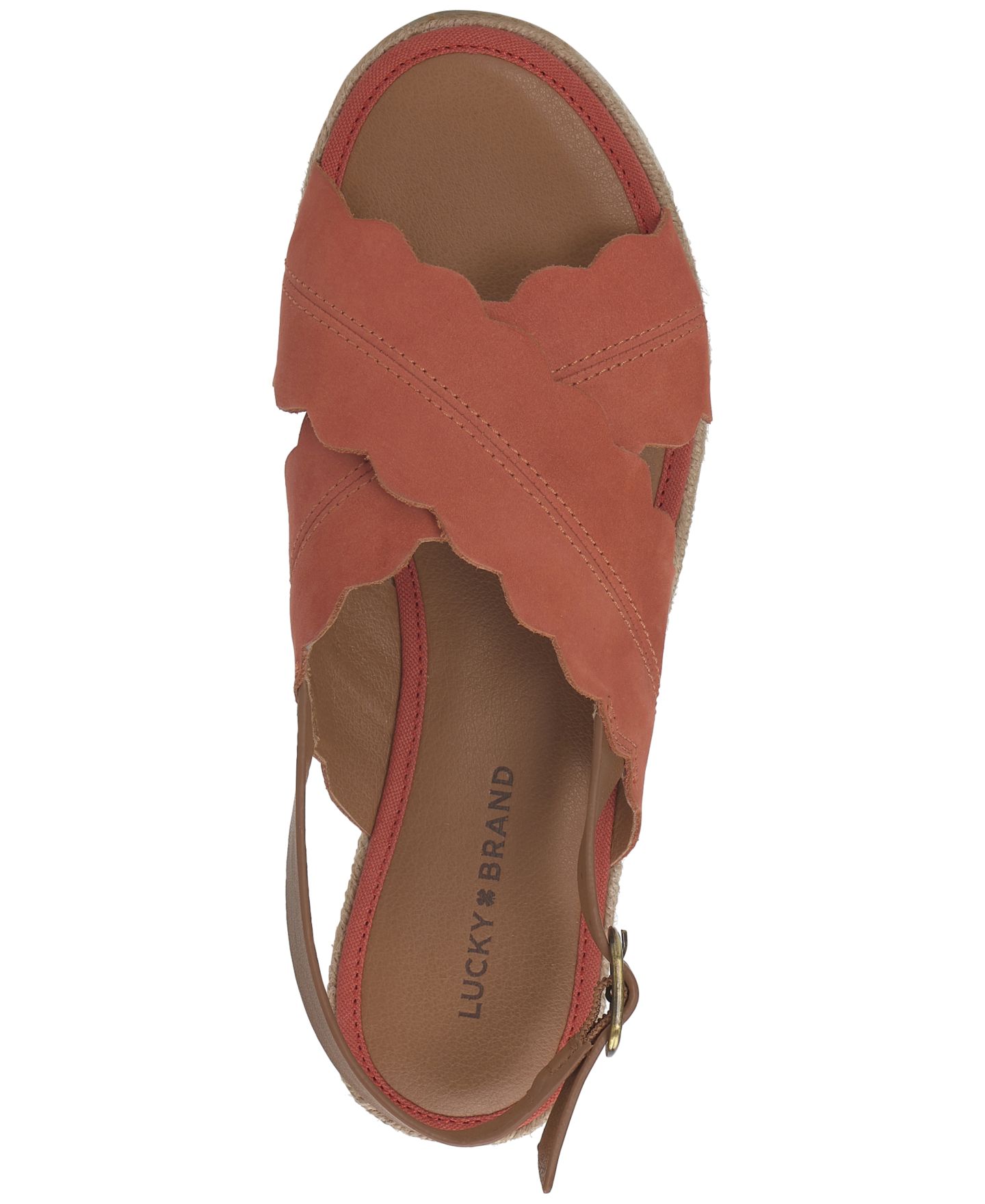 Женские сандалии Lucky Brand Tonita Crossband Espadrille Wedge, цвет: Igneous — фото 4