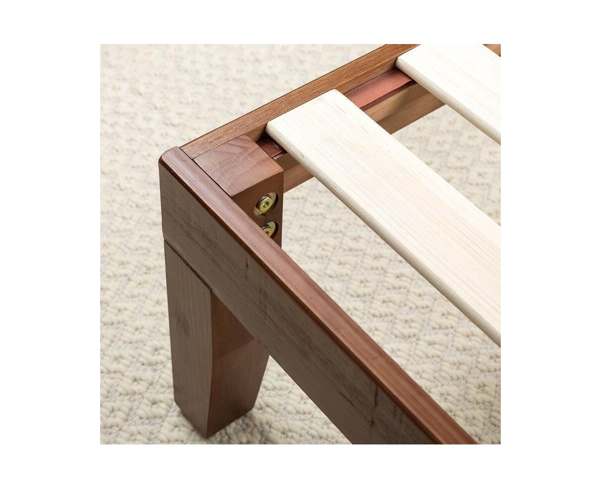 Slickblue size Solid Wood Platform Bed Frame with Headboard