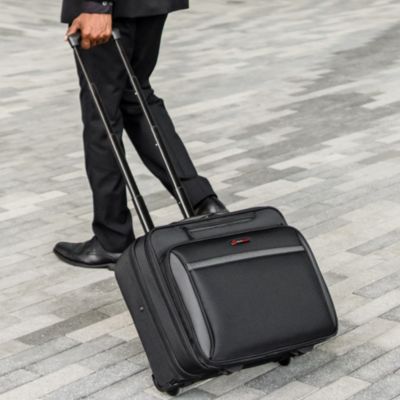 Rolling Briefcase Wheeled Overnight Carry on Bag up to 15.6” Laptop