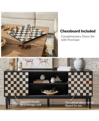 Edita Modern TV Stand for TVs up to 65" with Adjustable Shelves