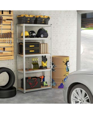 2 PCS 5 Tier Adjustable Garage Shelving Unit with 2000 lbs Max Load for Warehouse