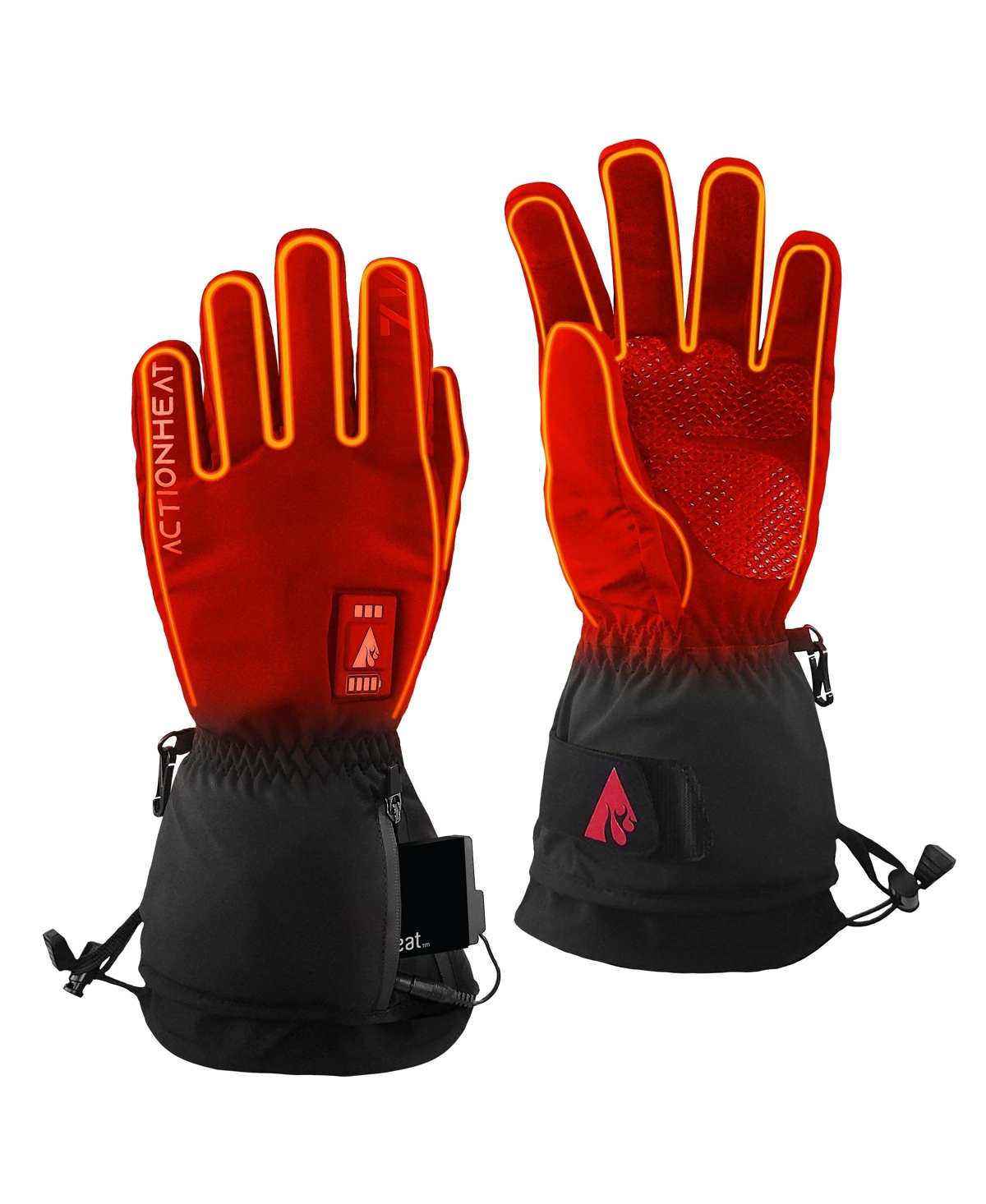7V Everyday Battery Heated Gloves - Women's - Black - Xl - Black