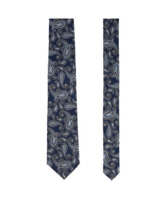 Men's Wharton Wavy Paisley Silk Novelty Necktie