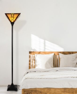 71" Mission Style LED Banker's Floor Lamp