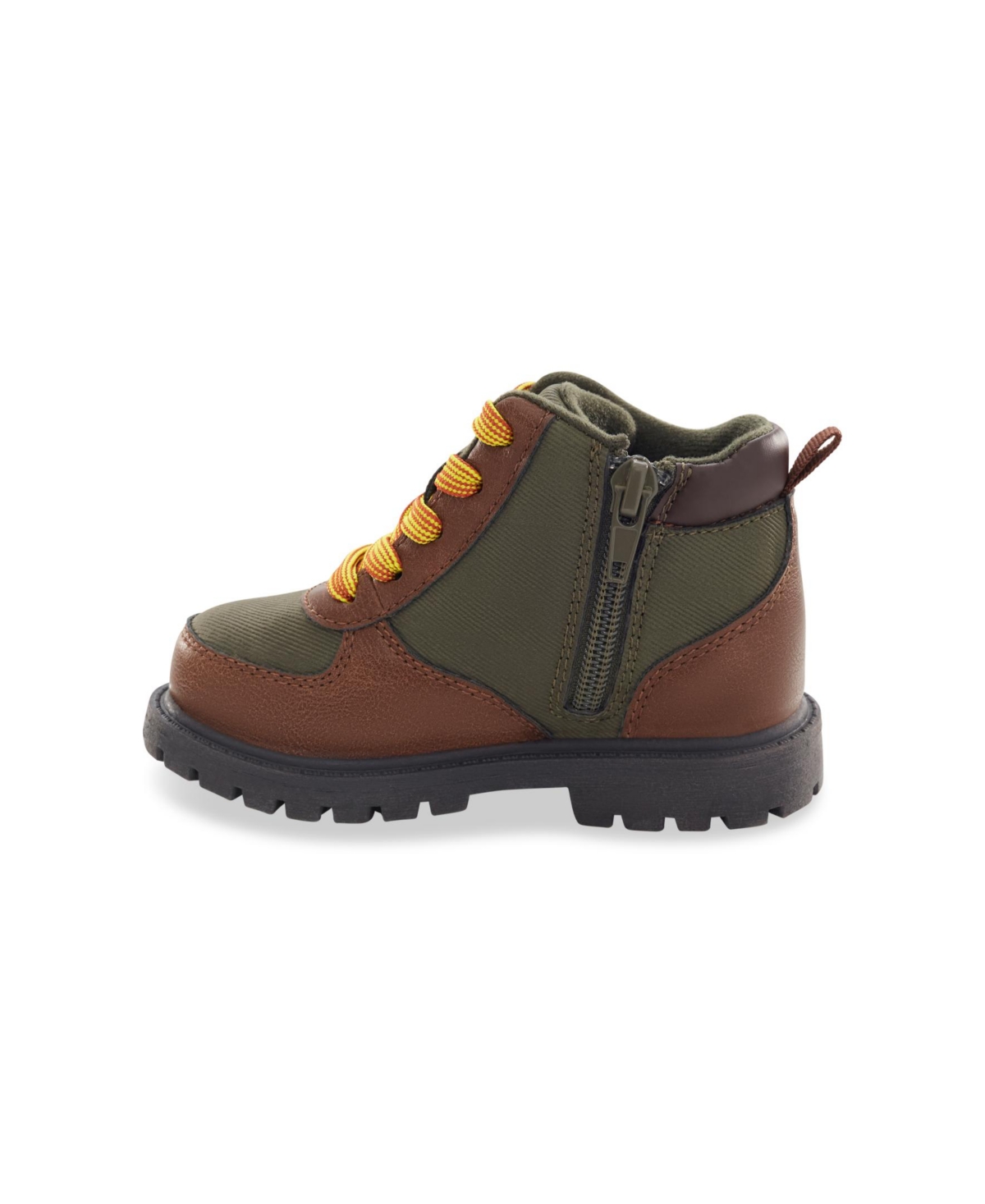 Carter's Toddler Boys Boston Boot In Brown,olive
