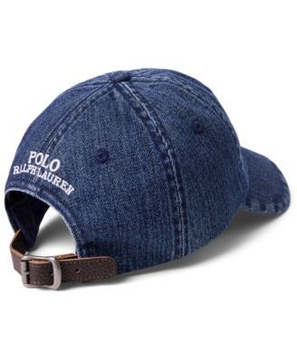 Men's Polo Bear Denim Ball Cap