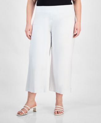 Plus Size Cropped Pull-On Pants, Exclusively at Macy's