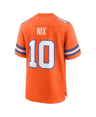 Big Boys and Girls Bo Nix Orange Denver Broncos Alternate Game Jersey