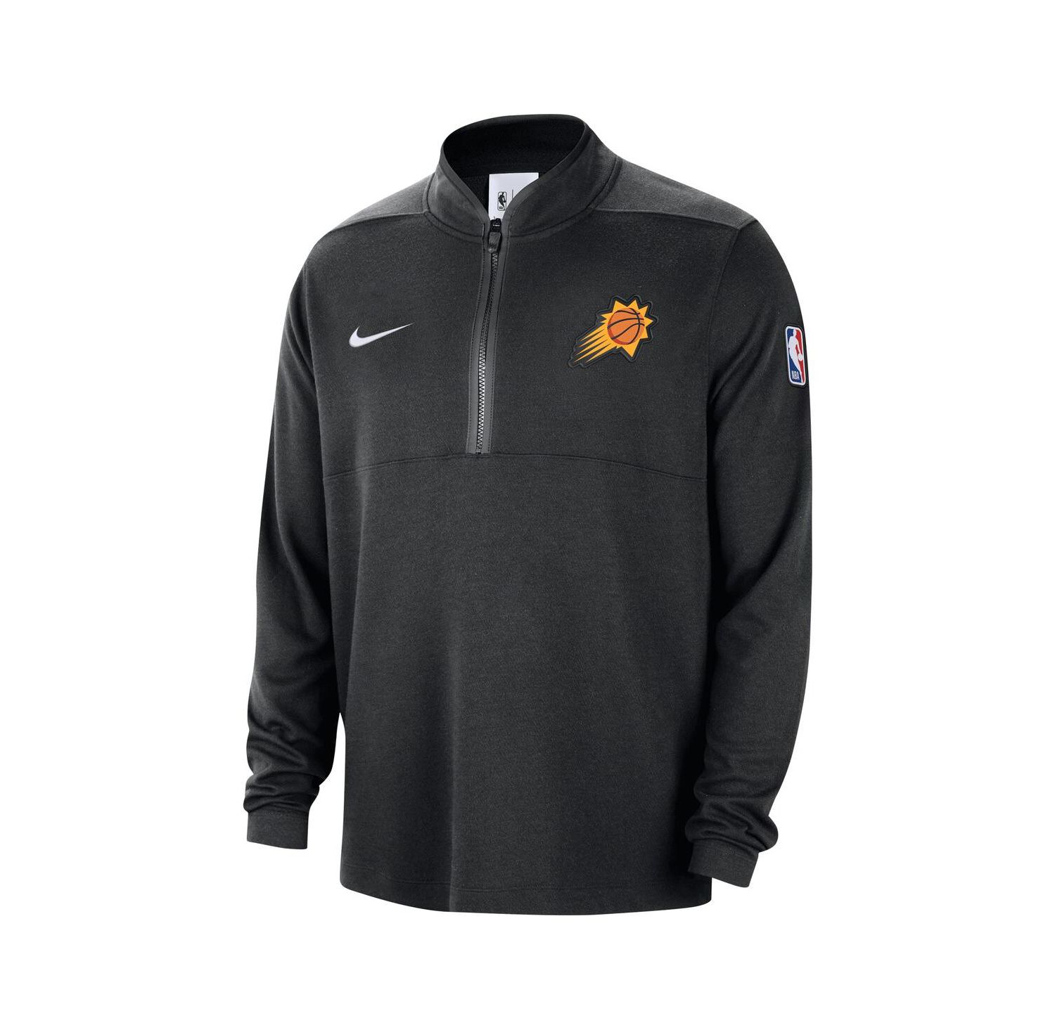 Men's Black Phoenix Suns 2024/25 Courtside Performance Half-Zip Top
