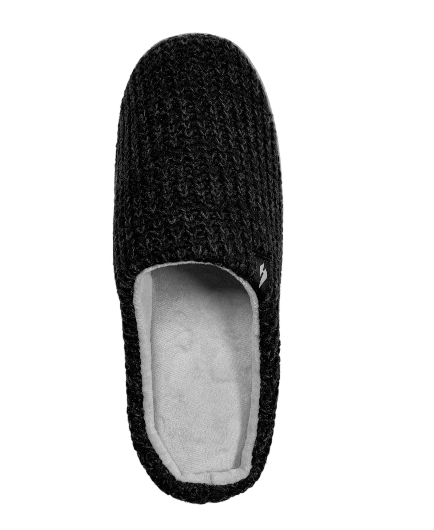 Женские тапочки Heat Holders Audrey Rib Knit Scuff Slipper, цвет: Чёрный — фото 2