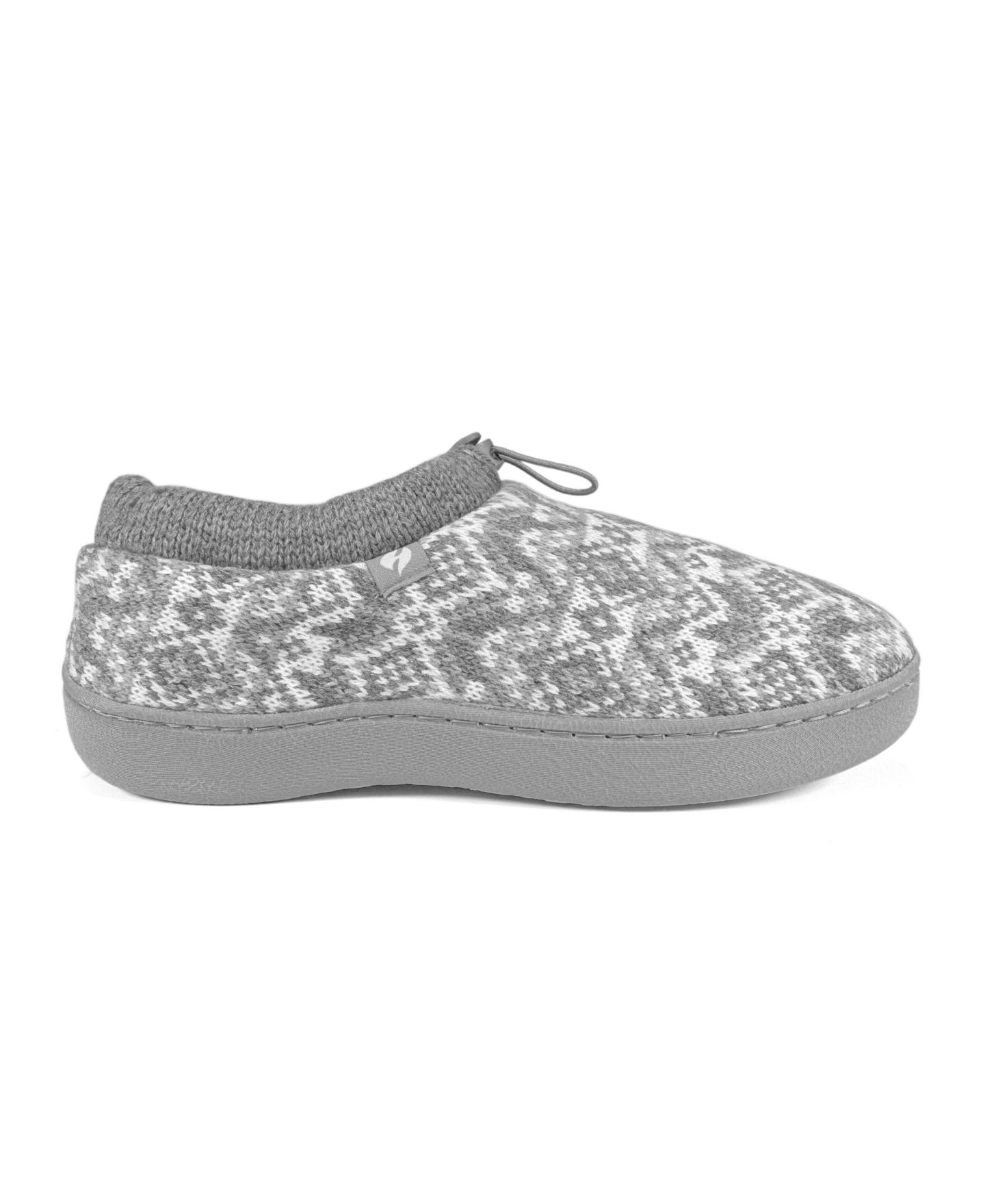 Женские тапочки Heat Holders Emma Fair Isle Knit Drawstring Slippers, цвет: Синий — фото 5