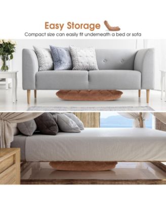 14-Position Adjustable Floor Chair with Cushioned Seat and Steel Frame