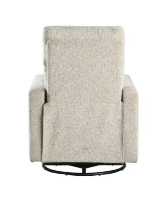 30" White Label Avenue Swivel Glider Reclining Chair