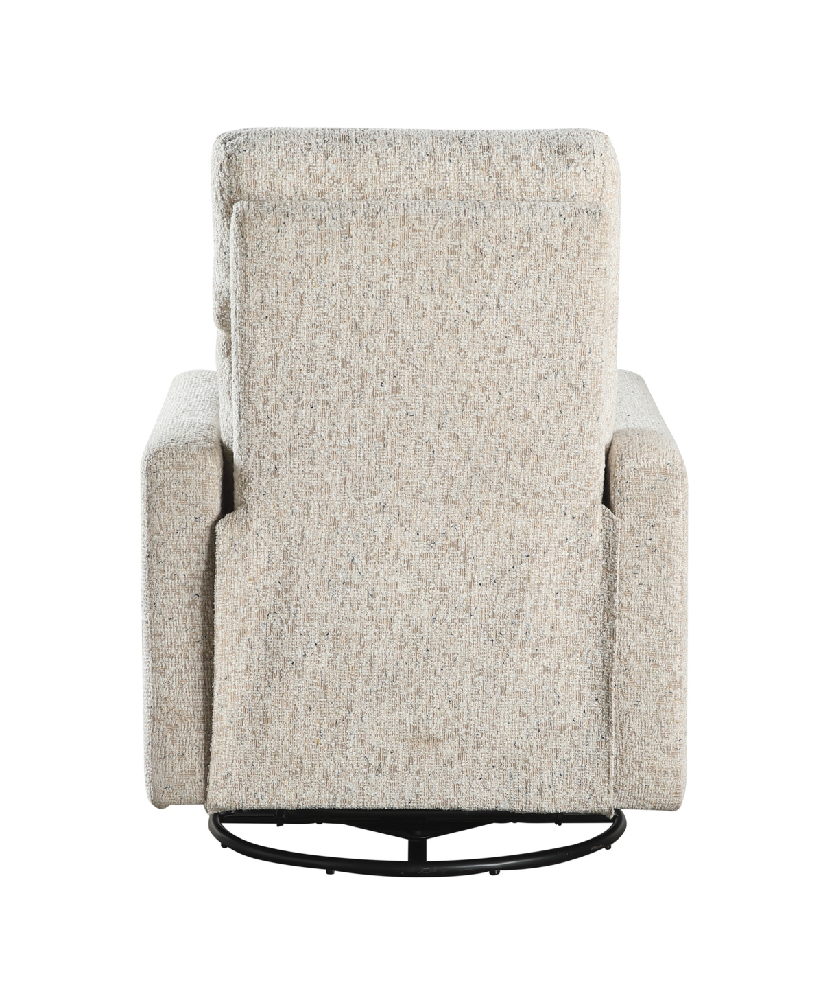 Homelegance 30" White Label Avenue Swivel Glider Reclining Chair In Quartz