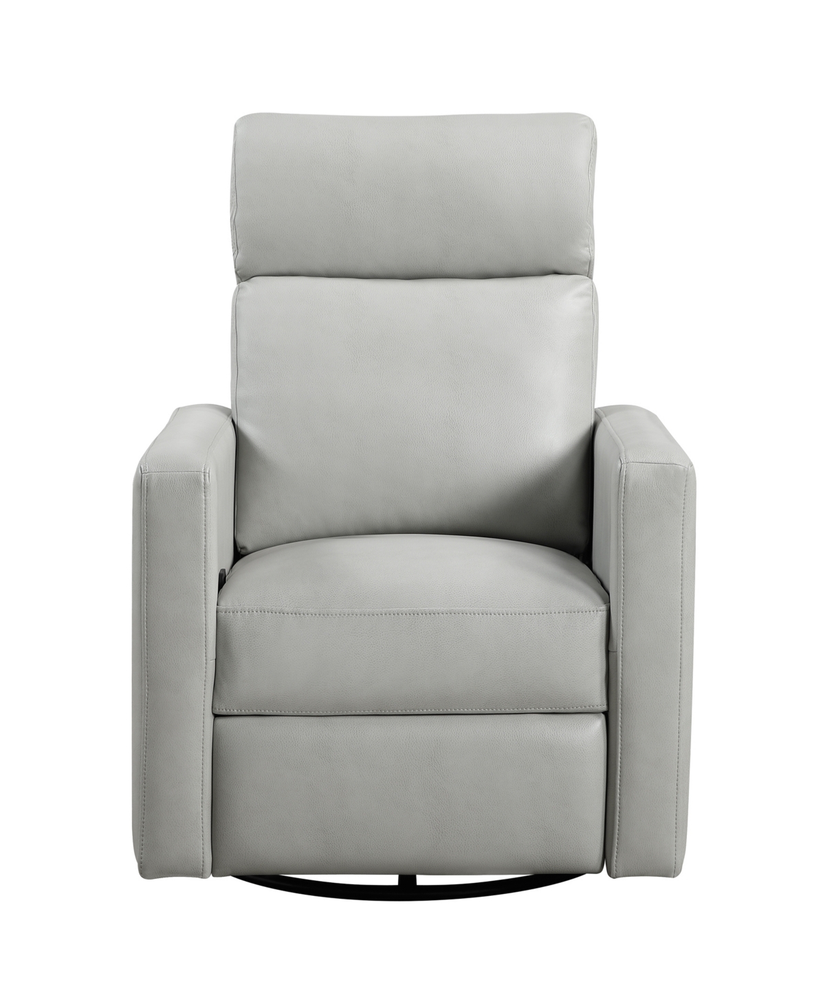 Homelegance 30" White Label Avenue Swivel Glider Reclining Chair In Smoke