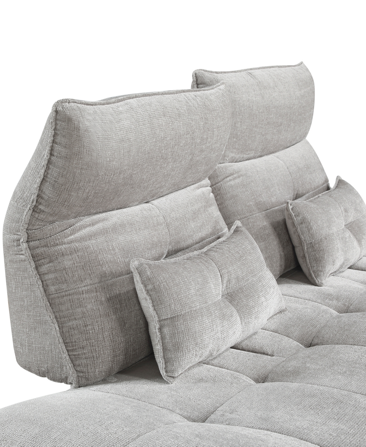 Shop Homelegance 91" White Label Power Adjustable Viggo Sofa In Lightgray