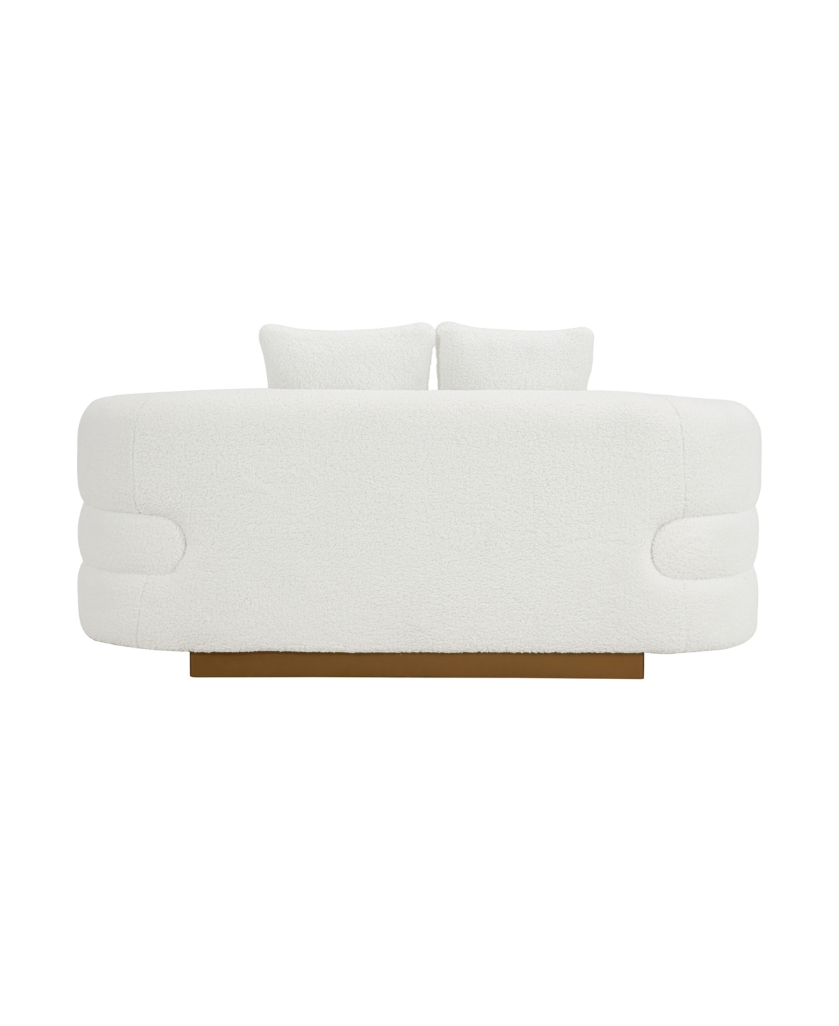 Homelegance 71" White Label Lyman Sherpa Love Seat In White