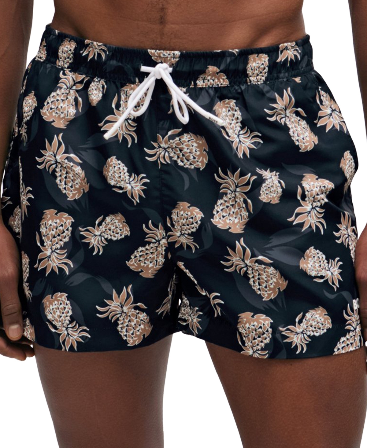 Boss by Hugo Boss Men's Pineapple Motif Swim Shorts