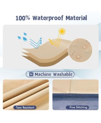 Patio Furniture Cover with Padded Handle and Click-Close Straps-90 x 50 x 32 inches