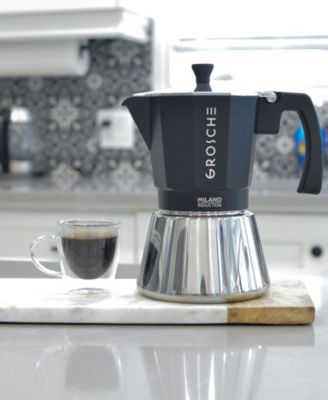 Milano Induction Stovetop 6 Cup Espresso Maker Moka Pot