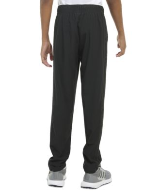 Big Boys Elastic-Waistband Woven 3-Stipe Stretch Pants	