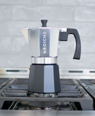 Milano Tuxedo Stovetop 9 Cup Espresso Maker Moka Pot