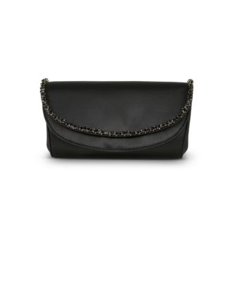 Woman's Talia Double Flap Clutch with Crystal Necklace