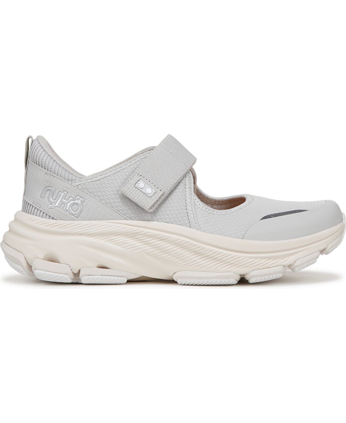 Shop Ryka Women's Devotion Max Mary Jane Walking Sneakers In Silver Mesh Fabric