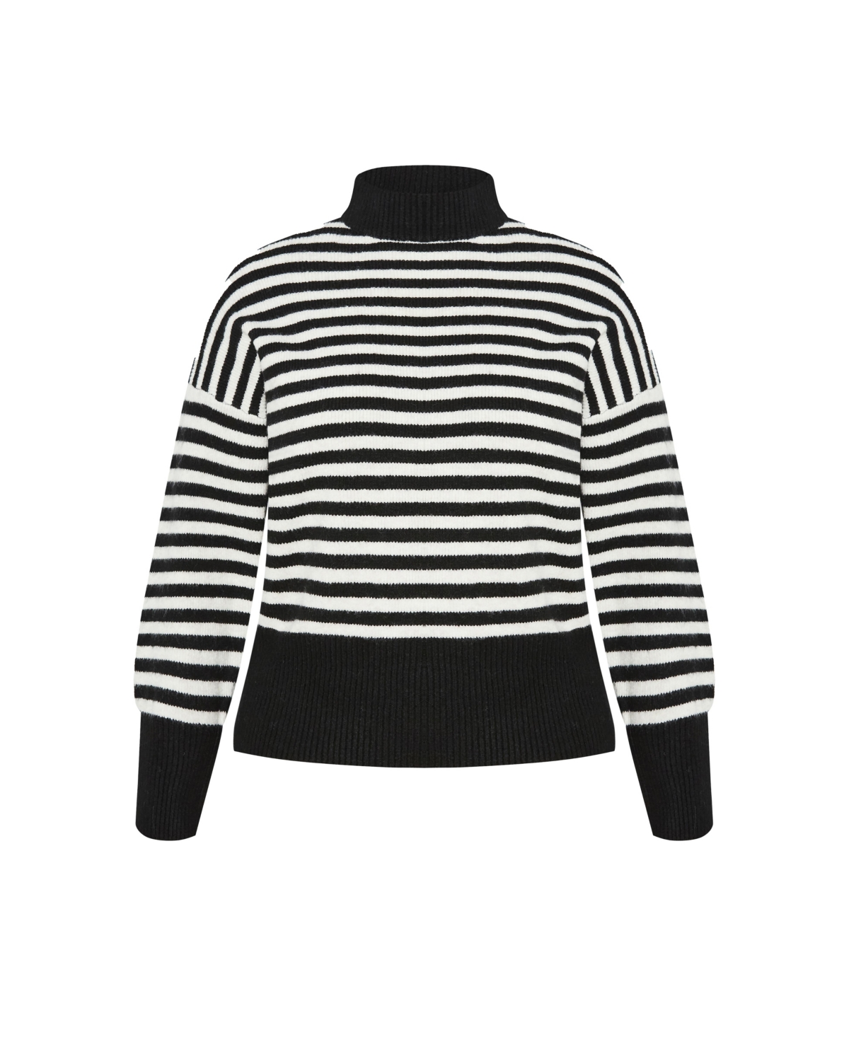 City Chic Plus Size HampsteadSweater - Narrow stripe