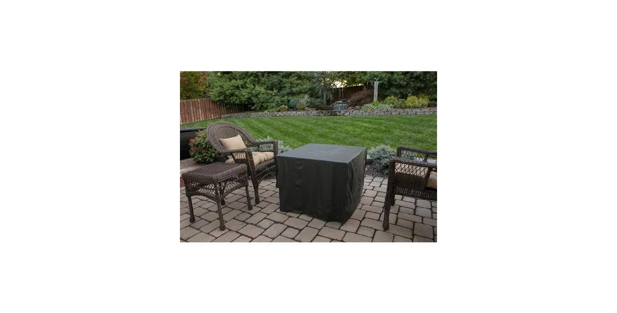 Slickblue 30-inch OutdoorLp Propane Gas Fire Pit with Lava Rocks and Cover - Bronze