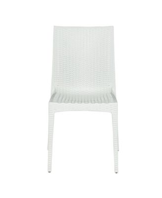 Weave Mace Indoor/Outdoor Dining Chair (Armless), Set of 2