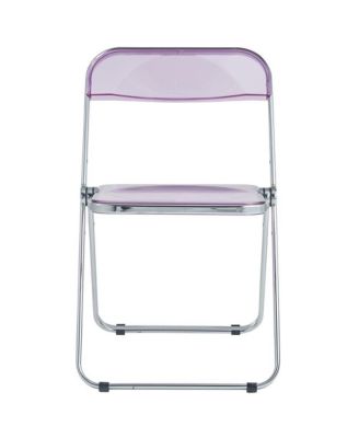 Lawrence Acrylic Folding Chair With Metal Frame