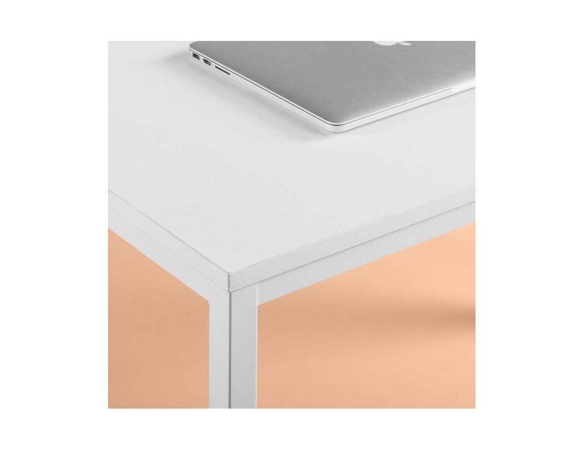 Slickblue Modern Home Office Desk with Metal Frame and Wood Table Top