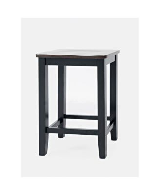 Asbury Park Solid Acacia Farmhouse Backless Saddle Stool (Set of 2)