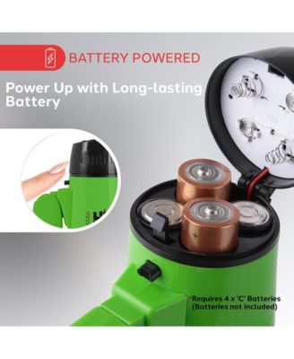 20-Watt Mini Megaphone Speaker with Siren, Adjustable Volume, Lightweight, Battery Operated, Green Bullhorn