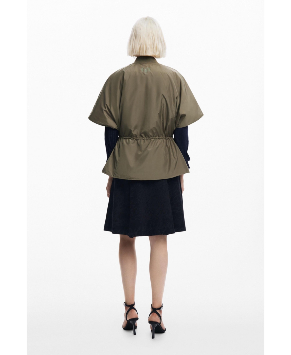 Desigual Women's Adjustable nylon poncho