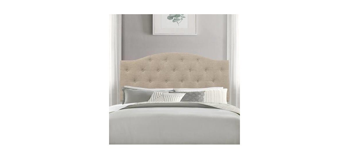 Slickblue Button-Tufted Fabric Upholstered Headboard - Adjustable Height for Perfect Fit
