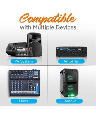 2-Channel VHF Wireless Microphone System with (2) Handheld Mics, Adjustable Volume Control