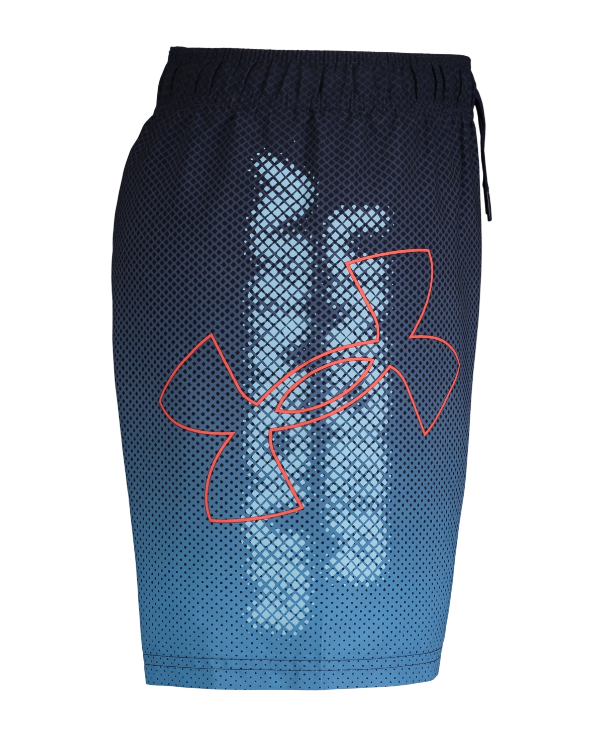 Under Armour Big Boys Textured Volley Swimsuit In Midnight Navy