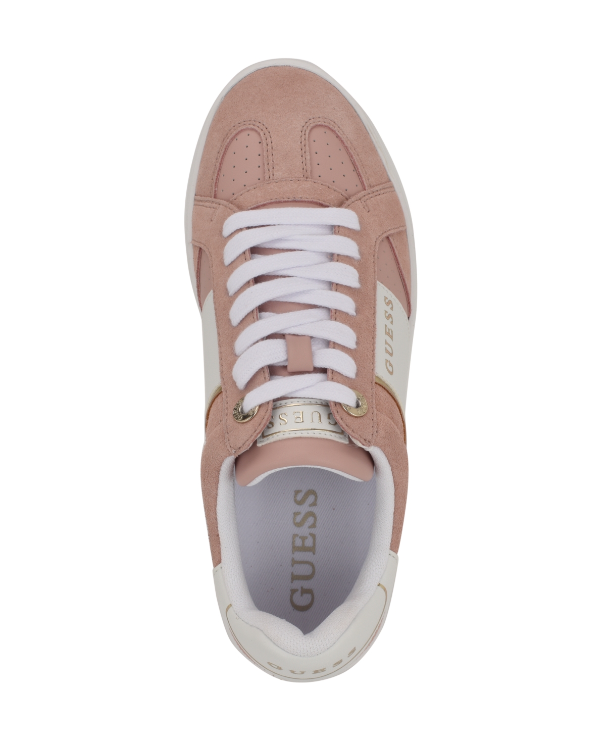 Guess Women's Jrone Lace-up Low Profile Court Sneakers In Multi