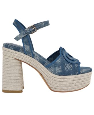 Women's Formaly-G Cutout Fabric Logo Platform Espadrille Sandals
