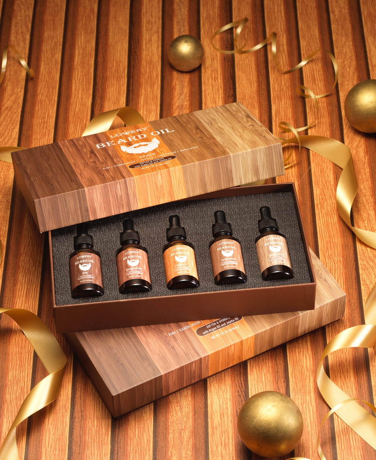 Lovery Men's 5-pc. Beard Oil Gift Set In No Color