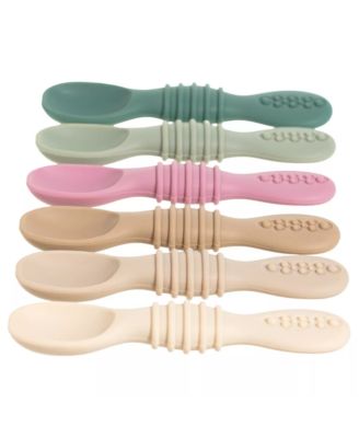 Toddler Spoons Self Feeding Spoons - 6+ Months Spoons First Stage Led Weaning BPA Free Teething Spoons