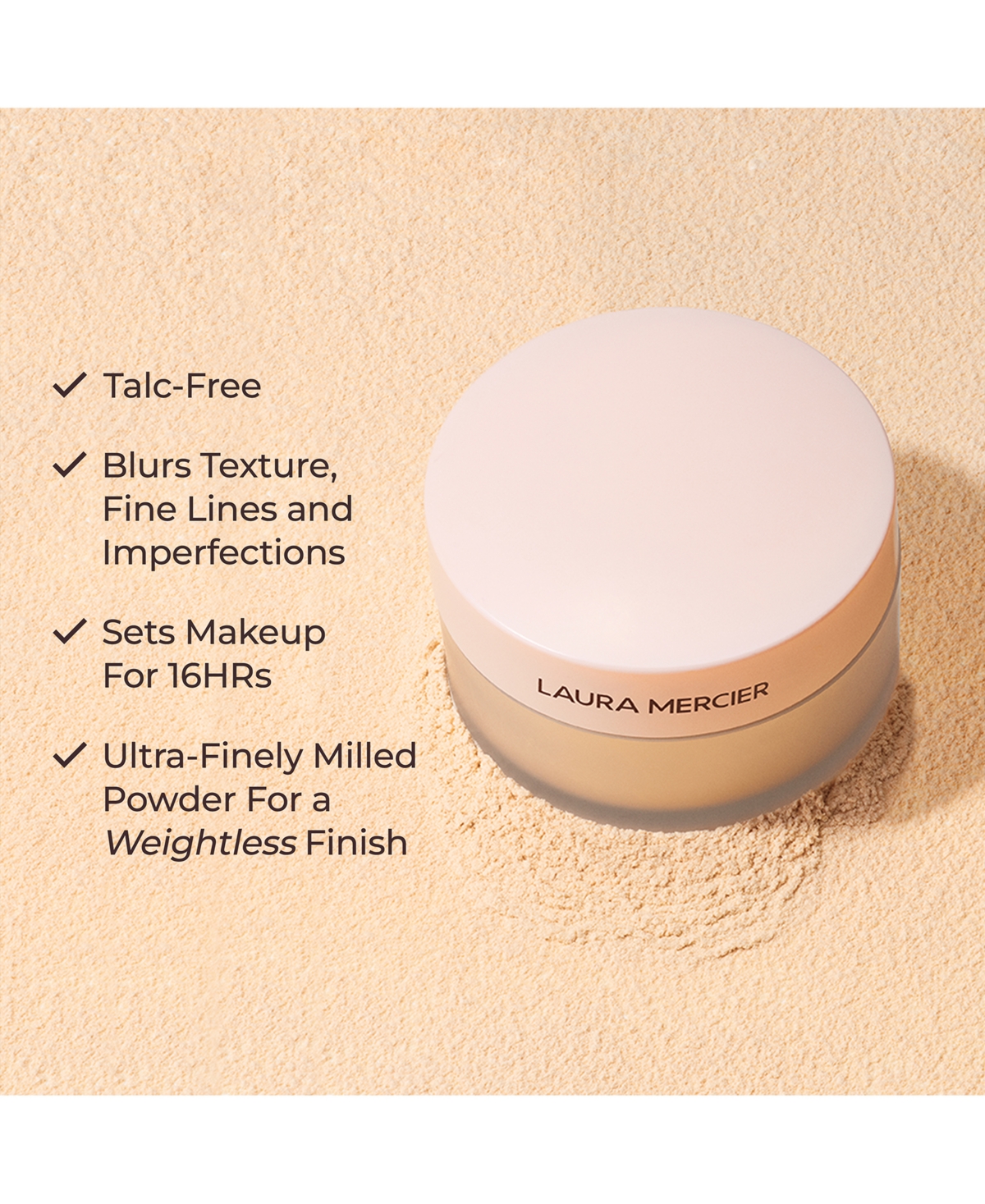 Laura Mercier Limited-edition Jumbo Ultra Blur Loose Setting Powder, 1.023 Oz. In Translucent Honey- For Medium Skin Tones
